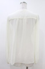 画像2: Franche Lippee / ヨーク刺繍シフォンブラウス M アイボリー H-26-07-02-1051-LO-BL-NS-ZH (2)