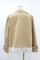 画像2: Franche Lippee / 春Aラインショートトレンチ M ベージュ H-26-07-02-1058-LO-JA-NS-ZH (2)