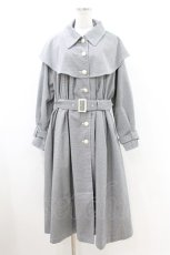 画像1: an another angelus / ヨークケープトレンチコート Free BLACK×WH H-26-07-02-1060-CA-CO-NS-ZH (1)