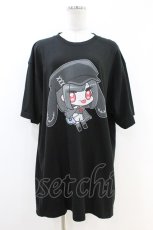 画像1: NieR Clothing / プリントCOTTON CUTSEW XL 黒 H-26-07-02-061-PU-TO-KB-ZH (1)