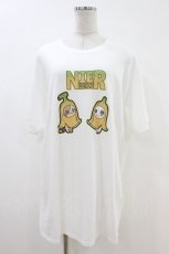 画像1: NieR Clothing / プリント半袖CUTSEW XL 白 H-26-07-02-064-PU-TO-KB-ZH (1)