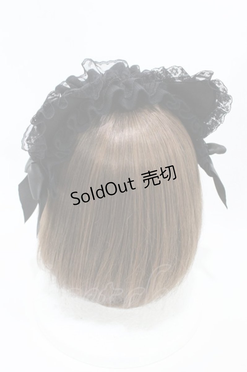 画像2: HANGRY&ANGRY / BIG CAT EARS HEAD DRESS  黒 H-26-07-02-002-HN-AC-AK-ZH (2)