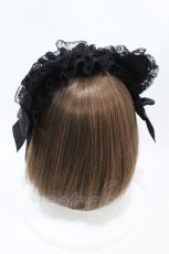 画像2: HANGRY&ANGRY / BIG CAT EARS HEAD DRESS  黒 H-26-07-02-002-HN-AC-AK-ZH (2)