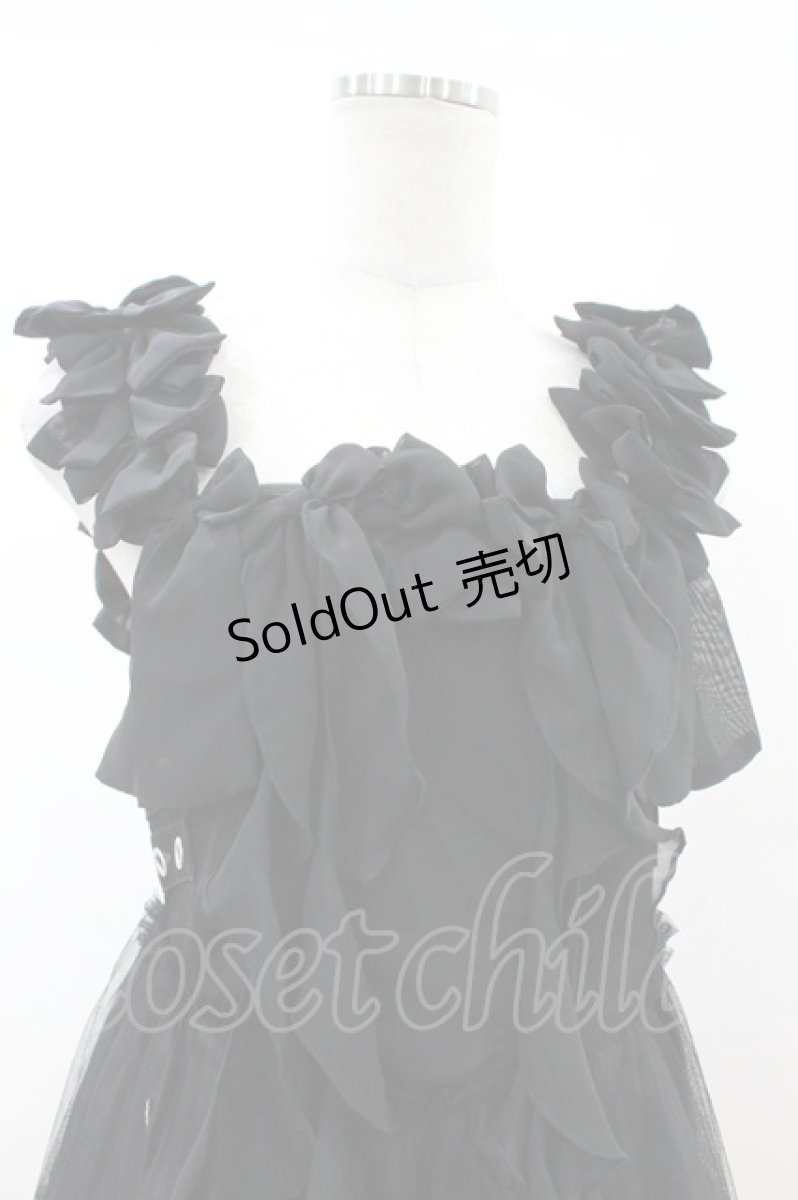 画像4: AVENCHUMU / Lethal ribbon sleeveless one piece FREE 黒 H-26-07-02-018-LO-OP-AK-ZH (4)
