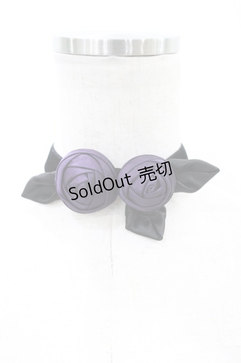画像1: Medenius / Rose Choker  黒 H-26-07-02-003-0-AC-AK-ZH (1)