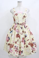 画像1: Angelic Pretty / 夢見るプレゼントジャンパースカート Free アイボリー H-26-07-03-001-AP-OP-NS-ZH (1)