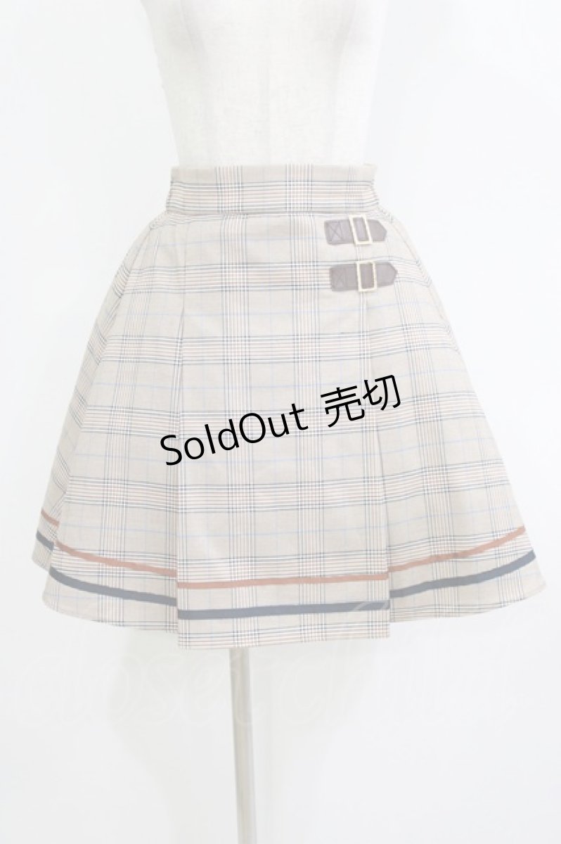 画像1: axes femme POETIQUE / サイドベルト使いスカート M ベージュ H-26-07-03-027-AX-SK-NS-ZH (1)