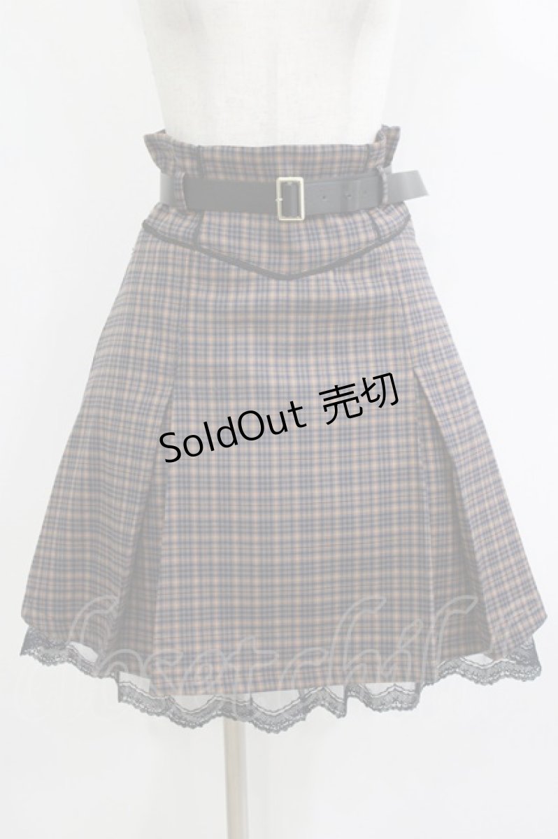 画像1: axes femme POETIQUE / ベルト付タックミニスカート Free ネイビー H-26-07-03-029-AX-SK-NS-ZH (1)