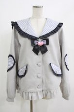 画像1: To Alice / セーラーショートコート M グレー H-26-07-03-039-LO-CO-NS-ZH (1)