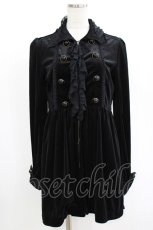 画像1: axes femme / ナポレオンベロアコート M ブラック H-26-07-03-041-AX-CO-NS-ZH (1)