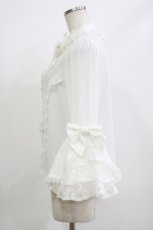 画像2: axes femme kawaii / 姫袖7分丈ブラウス M 白 H-26-07-03-048-AX-BL-NS-ZH (2)