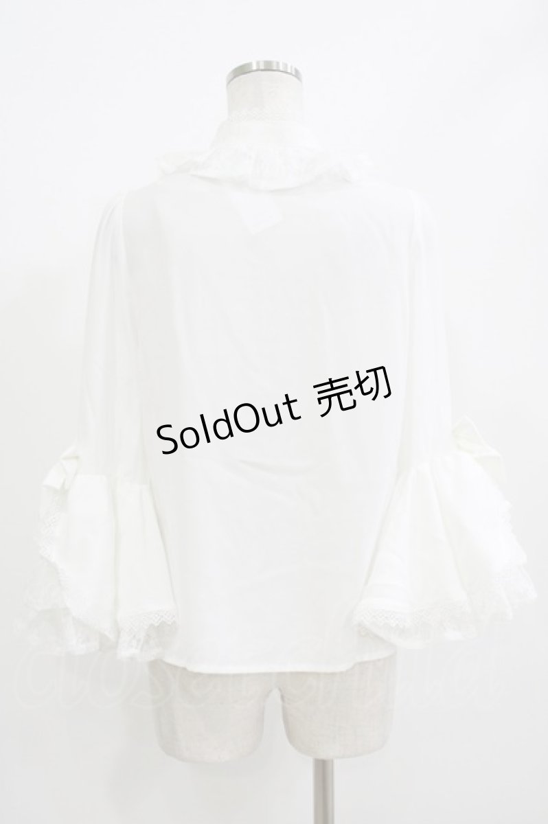 画像3: axes femme kawaii / 姫袖7分丈ブラウス M 白 H-26-07-03-048-AX-BL-NS-ZH (3)