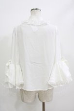 画像3: axes femme kawaii / 姫袖7分丈ブラウス M 白 H-26-07-03-048-AX-BL-NS-ZH (3)