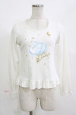 画像1: Angelic Pretty / エトワールスワンプリントカットソー Free 白 H-26-07-03-055-AP-TO-NS-ZH (1)