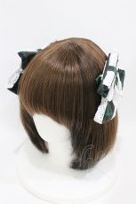 画像1: Eri Aino's collaboration / AE*2Pリボンクリップ  グリーンチェック H-26-07-03-1007-PU-AC-NS-ZH (1)