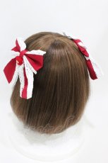 画像2: Eri Aino's collaboration / AE*2Pリボンクリップ  レッド H-26-07-03-1008-PU-AC-NS-ZH (2)