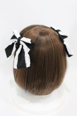 画像2: Eri Aino's collaboration / AE*2Pリボンクリップ  ブラック H-26-07-03-1009-PU-AC-NS-ZH (2)