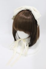 画像1: axes femme kawaii / レディローズヘッドドレス  生成り H-26-07-03-1010-AX-AC-NS-ZH (1)