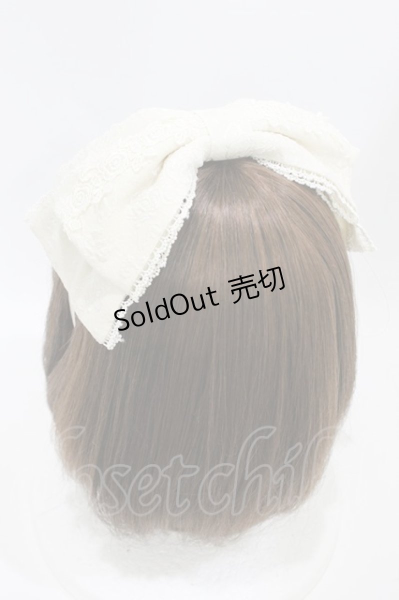 画像2: axes femme kawaii / レディローズヘッドドレス  生成り H-26-07-03-1010-AX-AC-NS-ZH (2)