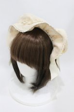 画像1: axes femme kawaii / ドットチュールフリルカチューシャ  アイボリー H-26-07-03-1015-AX-AC-NS-ZH (1)