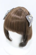 画像1: Rojita / パールハートベロアリボンヘアクリップSET  グレー H-26-07-03-1017-LO-AC-NS-ZH (1)