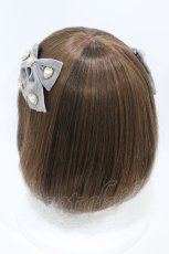 画像2: Rojita / パールハートベロアリボンヘアクリップSET  グレー H-26-07-03-1017-LO-AC-NS-ZH (2)