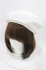 画像1: Lovely Tency / 眞白ありす/ベレー  白 H-26-07-03-1020-GO-AC-NS-ZH (1)
