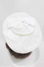 画像2: Lovely Tency / 眞白ありす/ベレー  白 H-26-07-03-1020-GO-AC-NS-ZH (2)