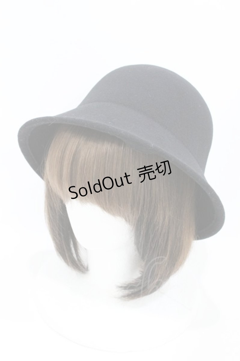 画像1: m petit by misako / AM*NIリボンメトロハット  ブラック H-26-07-03-1027-LO-AC-NS-ZH (1)