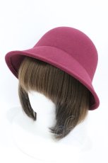 画像1: m petit by misako / AM*NIリボンメトロハット  ワイン H-26-07-03-1028-LO-AC-NS-ZH (1)