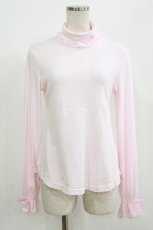 画像1: Angelic Pretty / おめかしリボンタートルネックカットソー Free ピンク H-26-07-03-063-AP-TO-NS-ZH (1)