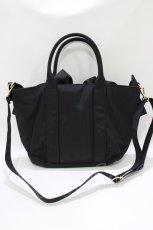 画像3: Maison de FLEUR / ボリュームリボン2Wayトートバッグ  ブラック H-26-07-03-066-LO-BG-NS-ZH (3)