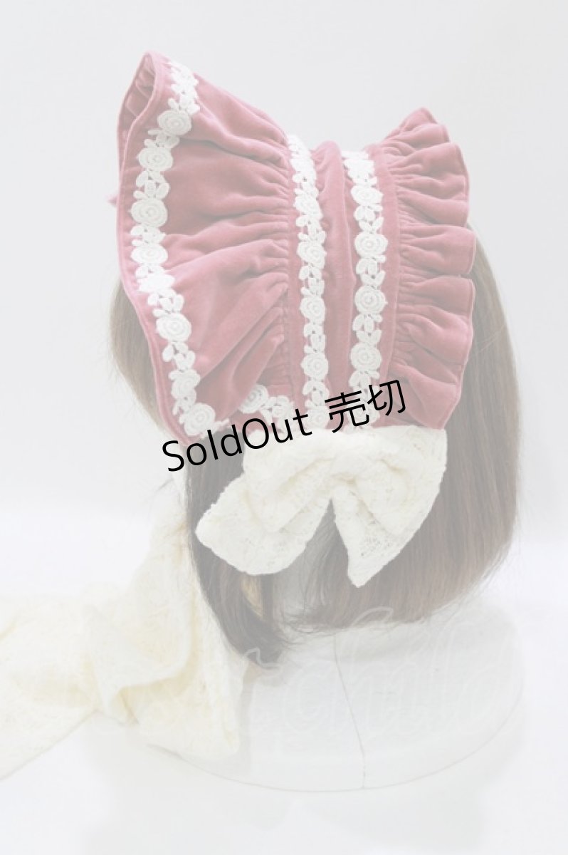 画像2: Dolly Muses / ボンネット  ピンク H-26-07-03-081-PU-AC-NS-ZH (2)