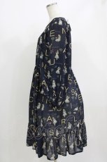 画像2: Jane Marple / The nursery Alice tunic dress  ネイビー H-26-07-03-2025-JM-OP-KB-ZH (2)
