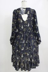 画像3: Jane Marple / The nursery Alice tunic dress  ネイビー H-26-07-03-2025-JM-OP-KB-ZH (3)