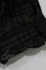 画像5: Jane Marple / Memory shadow check shirring dress  ブラック H-26-07-03-2026-JM-OP-KB-ZH (5)