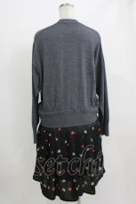 画像3: Jane Marple Dans Le Salon / Knit&Playing cards collaborationドレス M ミックスグレー×ブラック H-26-07-03-2027-JM-OP-KB-ZH (3)