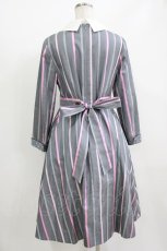 画像3: Jane Marple / Ribbon stripe jacquardのパブリックドレス M グレー H-26-07-03-2028-JM-OP-KB-ZH (3)