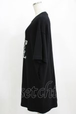 画像2: Jane Marple Dans Le Salon / Message logo jersey dress  ブラック H-26-07-03-2039-JM-OP-KB-ZH (2)