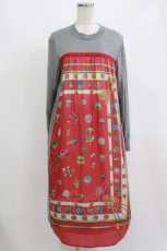 画像1: Jane Marple Dans Le Salon / Sewing kitコラボレーションドレス  rose×mix gray H-26-07-03-2002-JM-OP-KB-ZH (1)