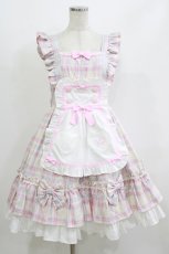 画像1: Angelic Pretty / Sugaryタータンチェックジャンパースカート Free アイボリー H-26-07-03-010-AP-OP-NS-ZH (1)