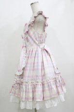 画像2: Angelic Pretty / Sugaryタータンチェックジャンパースカート Free アイボリー H-26-07-03-010-AP-OP-NS-ZH (2)