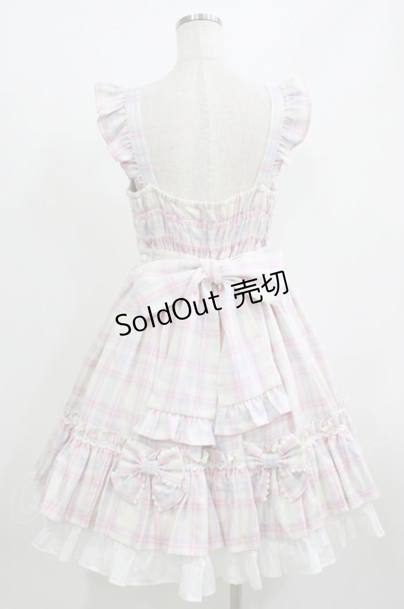画像3: Angelic Pretty / Sugaryタータンチェックジャンパースカート Free アイボリー H-26-07-03-010-AP-OP-NS-ZH (3)