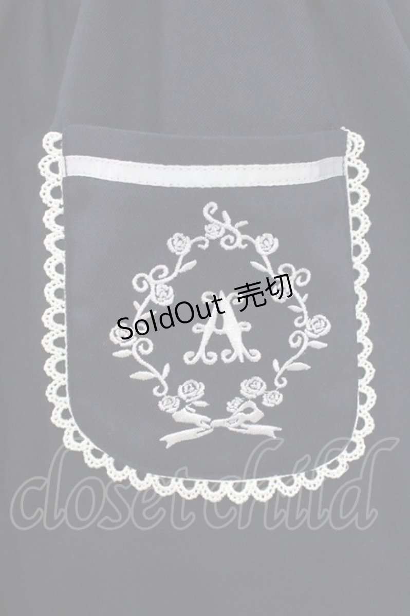 画像4: Amavel / ポケット刺繍ジャンパースカート Free ネイビー H-26-07-04-037-CA-OP-NS-ZH (4)