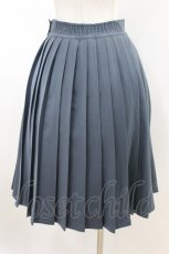 画像2: Fi.n.t / フロントレースアッププリーツスカート Free BLUE GRAY H-26-07-04-049-CA-SK-NS-ZH (2)