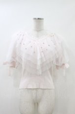 画像1: mellfy memory / Prism glitter knitトップス M ピンク H-26-07-04-057-0-TO-NS-ZH (1)