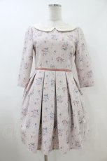 画像1: LODISPOTTO / 花柄ワンピース M ピンク H-26-07-04-014-LO-OP-NS-ZH (1)