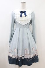 画像1: Amavel / Antique Doll houseワンピース Free ブルー H-26-07-04-019-CA-OP-NS-ZH (1)