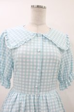 画像3: m petit by misako / AOKデシンギンガムOP M サックス H-26-07-04-024-LO-OP-NS-ZH (3)