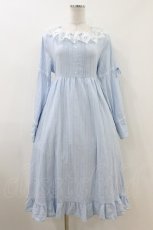 画像1: Cherirulu Chocola / MYレースフリルワンピース L サックス H-26-07-04-025-GO-OP-NS-ZH (1)